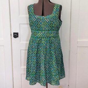 ESHAKTI Sleeveless Cotton Fit & Flare Dress Sz 18